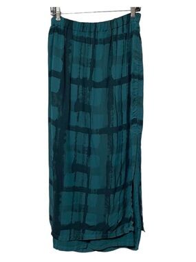 RISONA Grid Pattern Midi Skirt M/L